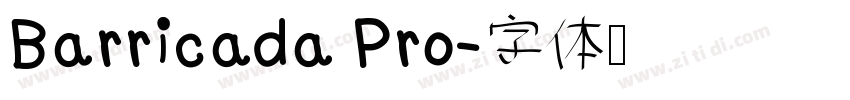 Barricada Pro字体转换